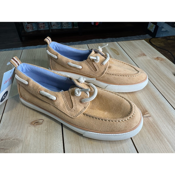 Kids' Reece Boat Shoes - Cat & Jack™ Tan 13 - Picture 2 of 6